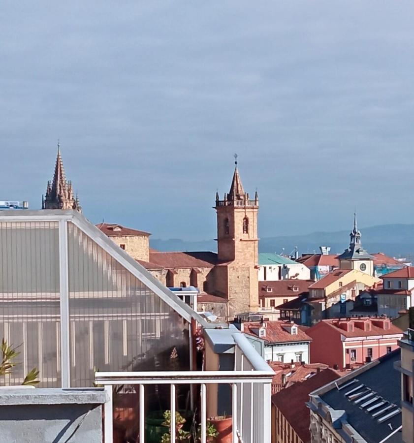 Atico Quintana I - Con Terraza, Vistas A La Ciudad, En El Centro, Con Wifi Y Garaje Apartment Oviedo Luaran gambar